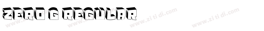 Zero G Regular字体字体转换 Zero G Regular字体字体转换